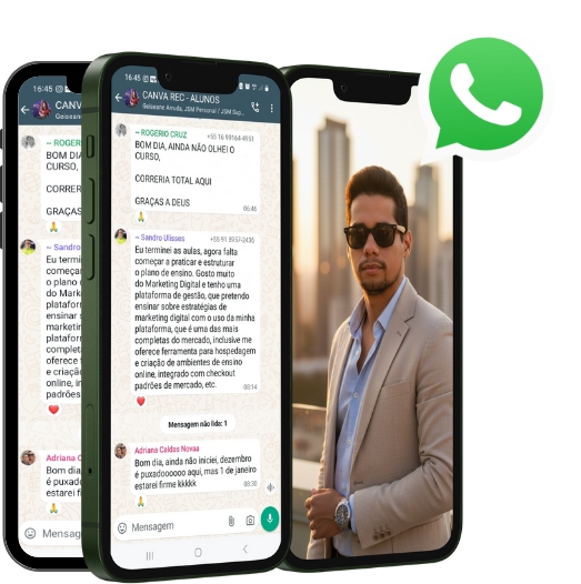 Bônus 4: Suporte individual e em grupo no WhatsApp.